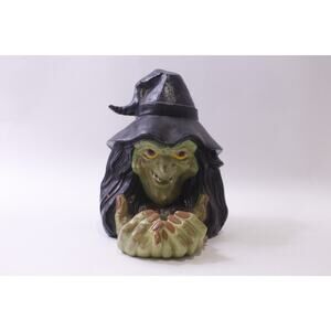 Halloween, Witch, Candle Holder, Ceramic Figure, Holiday Decor, ~ 251120-WH 1404